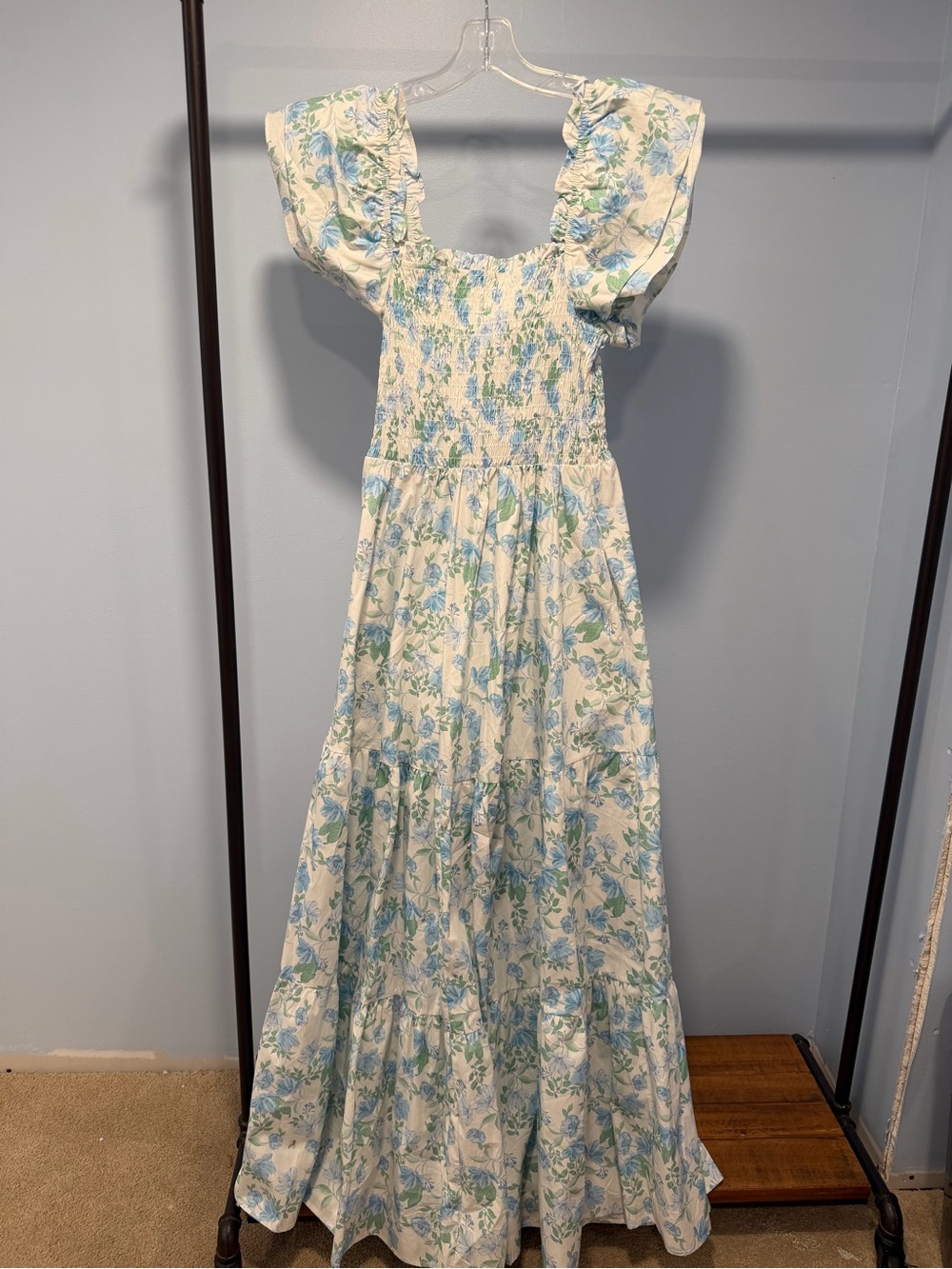 Altar'd State White Floral Maxi Dress